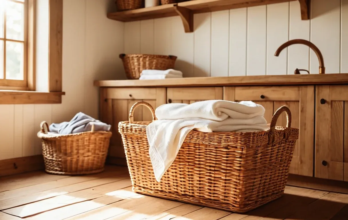 Natural laundry supplies — plain detergent alone often isn’t enough for mold.