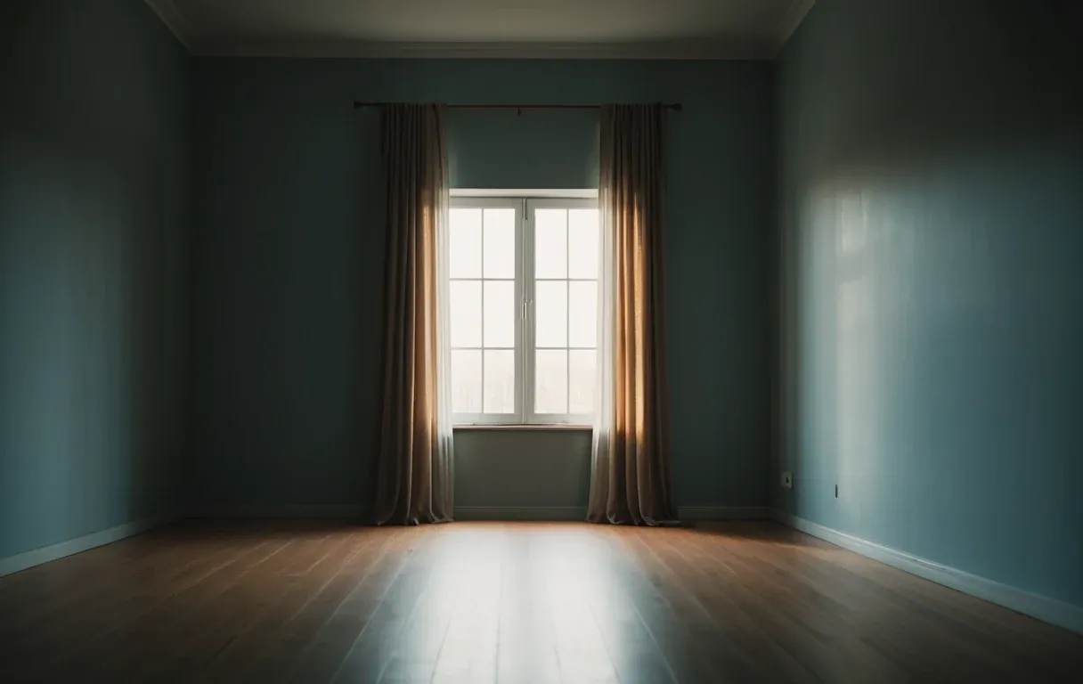 An open window in an empty new room — ventilation is the highest-value move in the first 90 days.