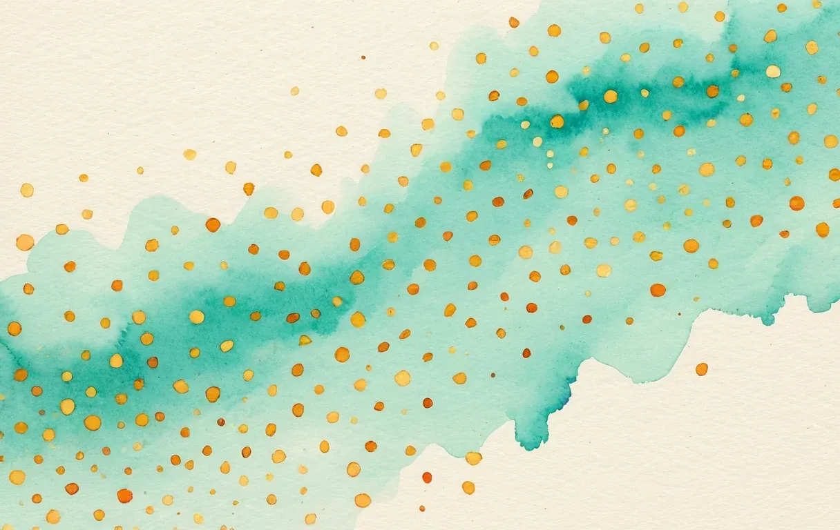 A watercolor boundary line with scattered points, a few blooming outward — a local response that becomes systemic.